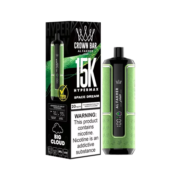 Al Fakher Crown Bar Hypermax 15K Disposable Space Dream | Guardian Vape Shop