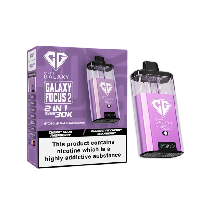 Crystal Galaxy Focus 2 30k Disposable Vape Cherry Sour Raspberry-Blueberry Cherry Cranberry | Guardian Vape shop