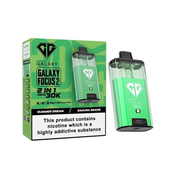 Crystal Galaxy Focus 2 30k Disposable Vape Summer Dream-Sakura Grape | Guardian Vape shop