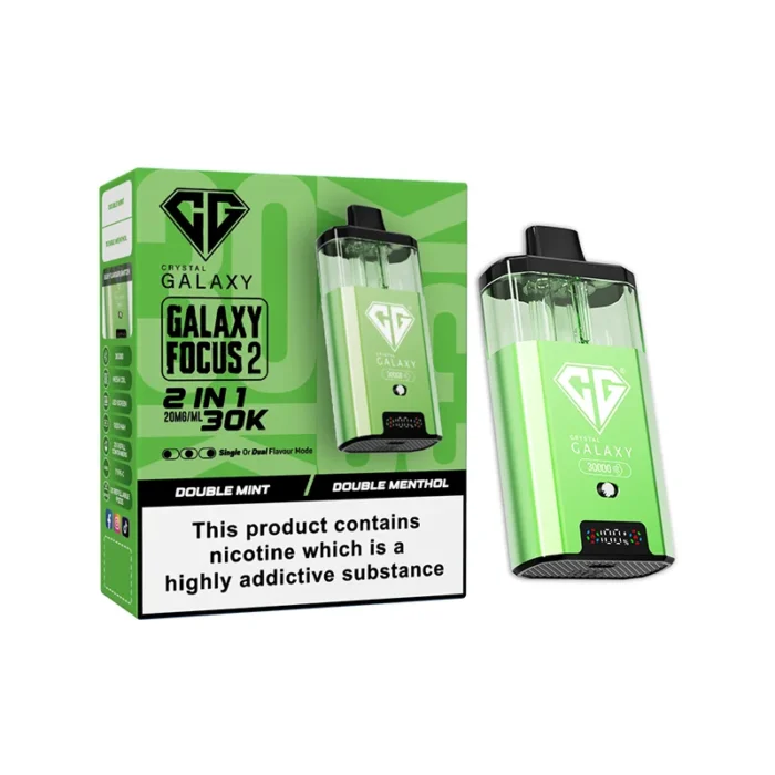 Crystal Galaxy Focus 2 30k Disposable Vape Double Mint-Double Menthol | Guardian Vape shop