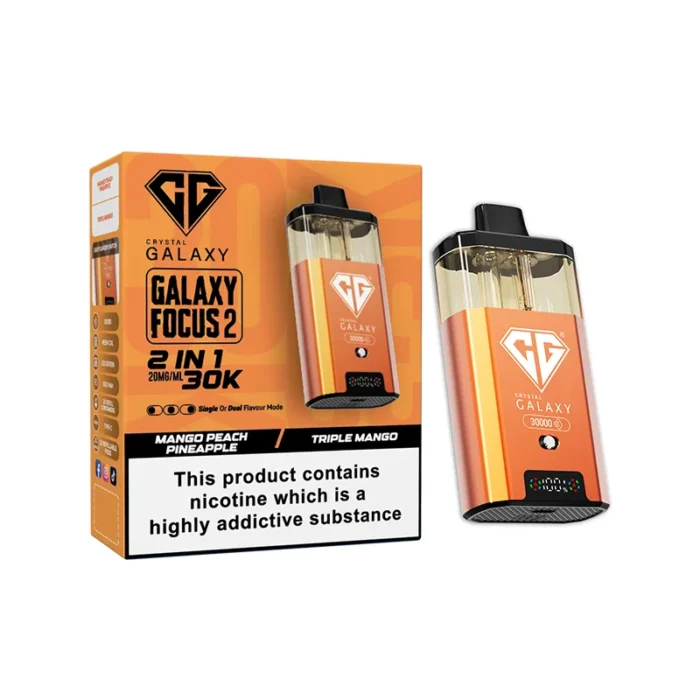 Crystal Galaxy Focus 2 30k Disposable Vape Mango Peach Pineapple-Triple Mango | Guardian Vape shop