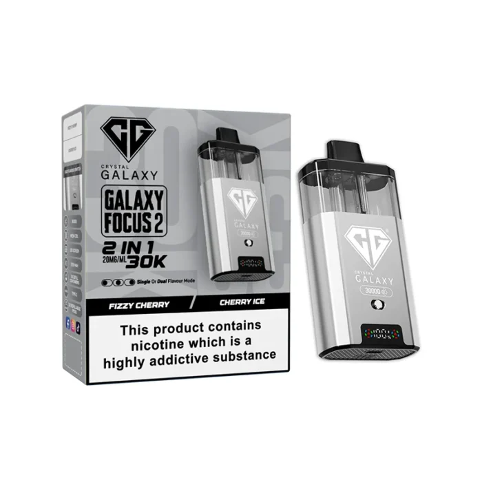Crystal Galaxy Focus 2 30k Disposable Vape Fizzy Cherry-Cherry Ice | Guardian Vape shop
