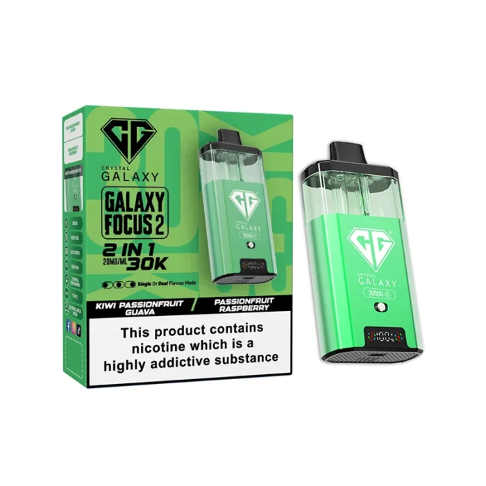 Crystal Galaxy Focus 2 30k Disposable Vape Kiwi Passion Fruit Guava-Passion Fruit Raspberry | Guardian Vape shop