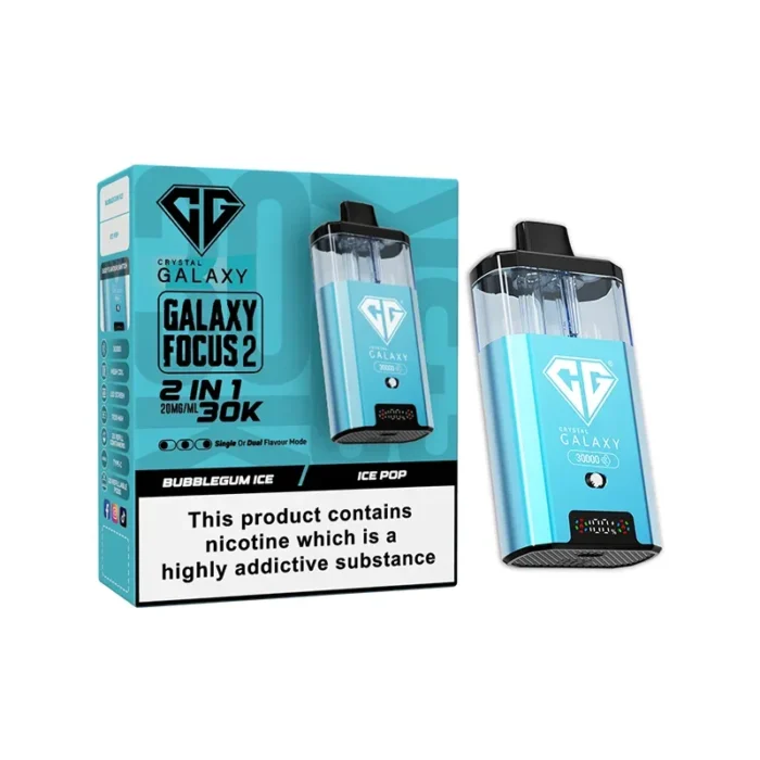 Crystal Galaxy Focus 2 30k Disposable Vape Bubblegum Ice-Ice Pop | Guardian Vape shop