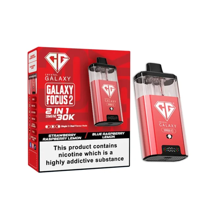 Crystal Galaxy Focus 2 30k Disposable Vape Strawberry Raspberry Lemon-Blue Raspberry Lemon | Guardian Vape shop