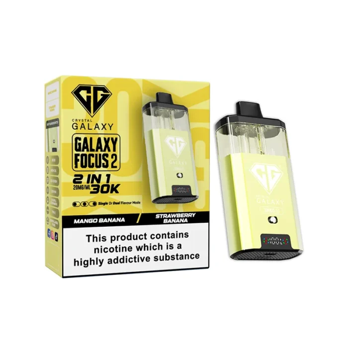 Crystal Galaxy Focus 2 30k Disposable Vape Mango Banana-Strawberry Banana | Guardian Vape shop