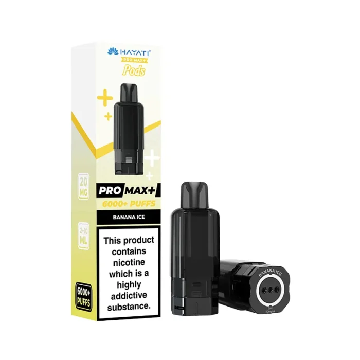 Hayati Pro Max Plus Pods Prefilled 6K Banana Ice | Guardian Vape Shop