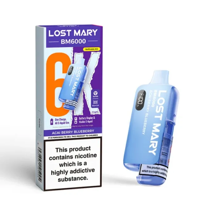 Lost Mary BM6000 6k Puff Pod Kit Acai Berry Blueberry | Guardian Vape Shop