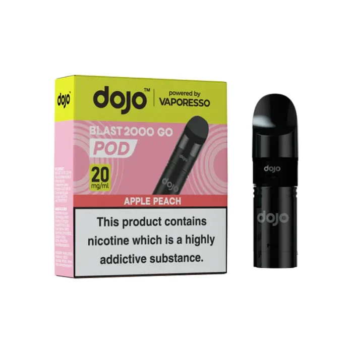 Vaporesso Dojo Blast 2000 Go Pods Prefilled Apple Peach | Guardian Vape Shop