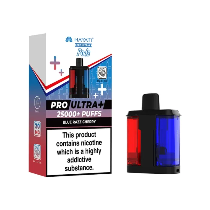 Hayati Pro Ultra Plus Pods 25k Blue Razz Cherry | Guardian Vape Shop