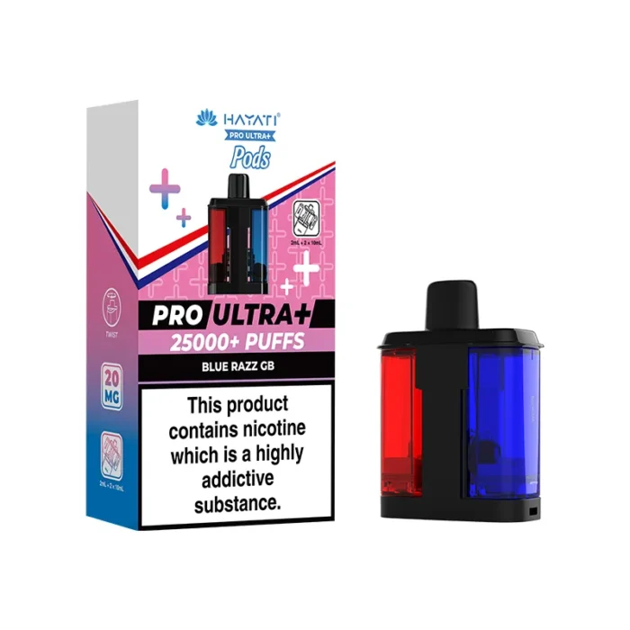 Hayati Pro Ultra Plus Pods 25k Blue Razz GB | Guardian Vape Shop