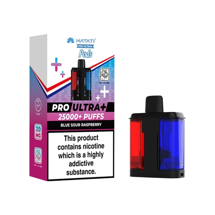 Hayati Pro Ultra Plus Pods 25k Blue Sour Raspberry | Guardian Vape Shop