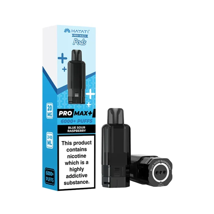 Hayati Pro Max Plus Pods Prefilled 6K Blue Sour Raspberry | Guardian Vape Shop