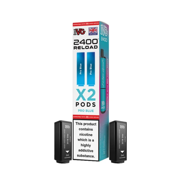 IVG 2400 Reload 2 in 1 Pods Prefilled Pro Blue | Guardian Vape Shop