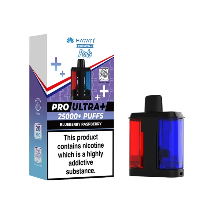 Hayati Pro Ultra Plus Pods 25k Blueberry Raspberry | Guardian Vape Shop