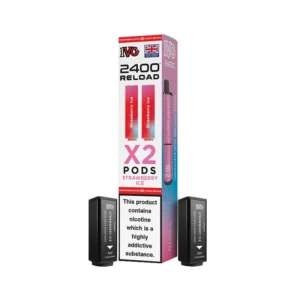 IVG 2400 Reload 2 in 1 Pods Prefilled Strawberry Ice | Guardian Vape Shop