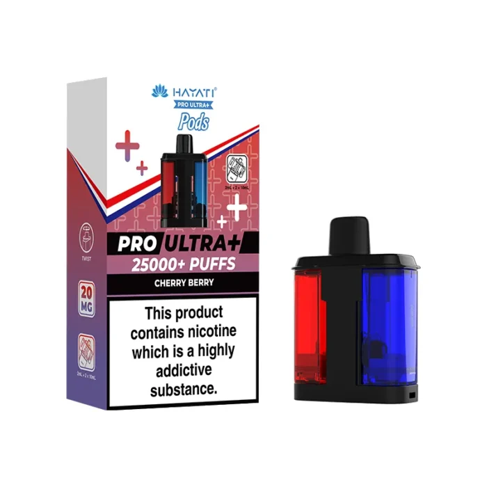 Hayati Pro Ultra Plus Pods 25k Cherry Berry | Guardian Vape Shop