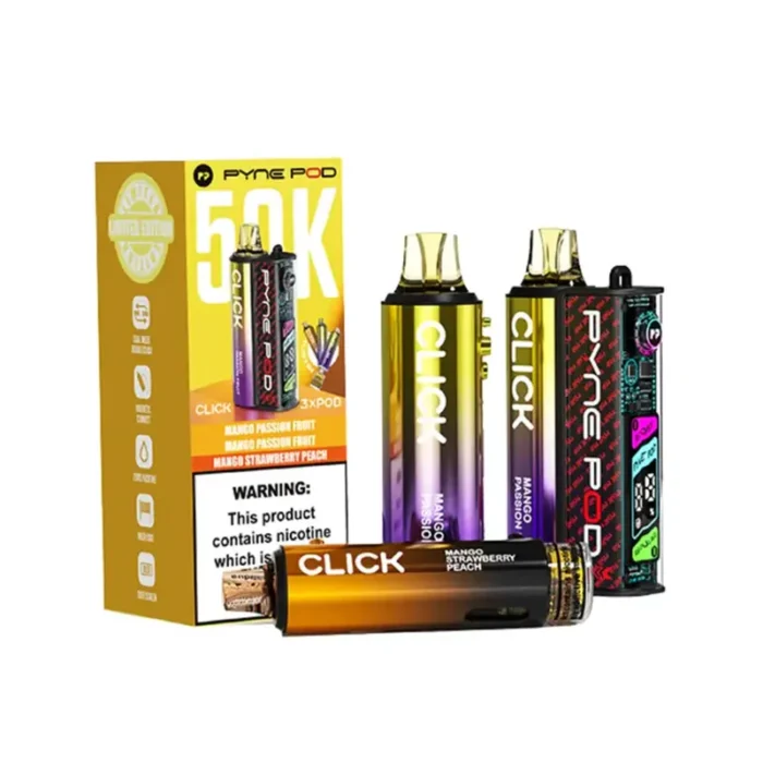 Pyne Pod Click 50K Puffs Pod Kit Mango Edition | Guardian Vape Shop