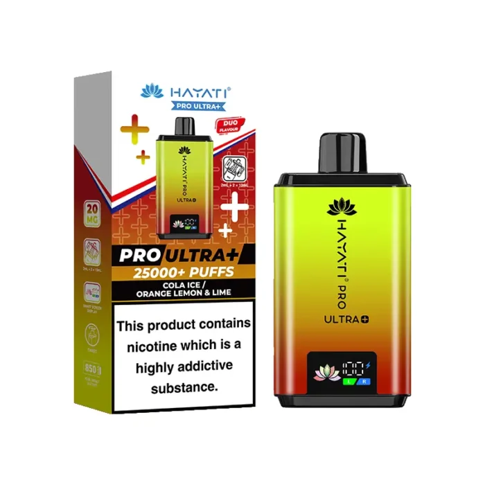 Hayati Pro Ultra Plus 25000 Pod Kit Cola Ice Orange Lemon Lime | Guardian Vape Shop