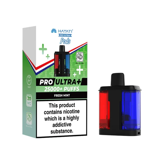 Hayati Pro Ultra Plus Pods 25k Fresh Mint | Guardian Vape Shop