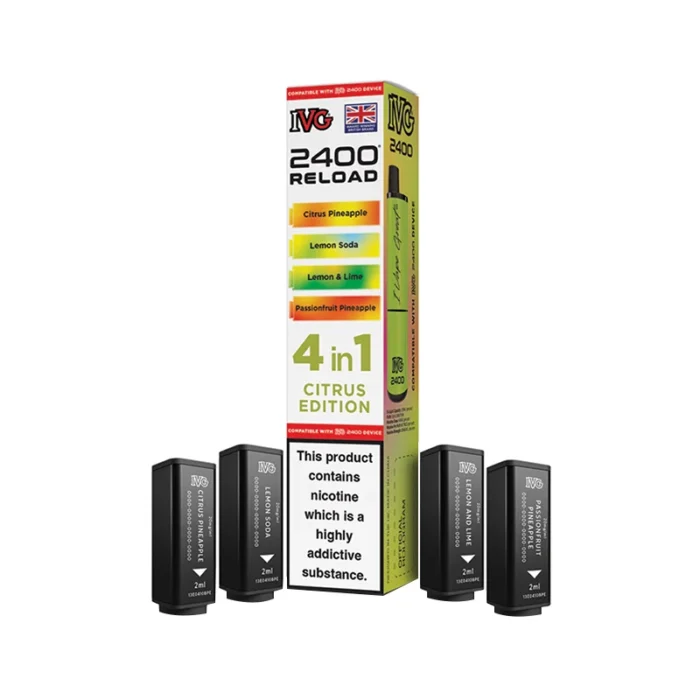 IVG 2400 Reload 4 in 1 Prefilled Pods Citrus Edition | Guardian Vape Shop