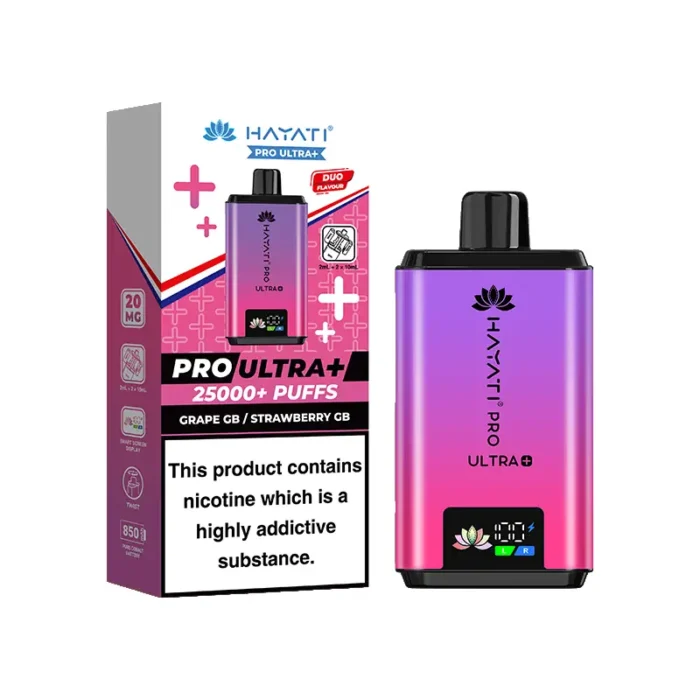 Hayati Pro Ultra Plus 25000 Pod Kit Grape GB Strawberry GB | Guardian Vape Shop