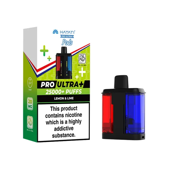 Hayati Pro Ultra Plus Pods 25k Lemon Lime | Guardian Vape Shop