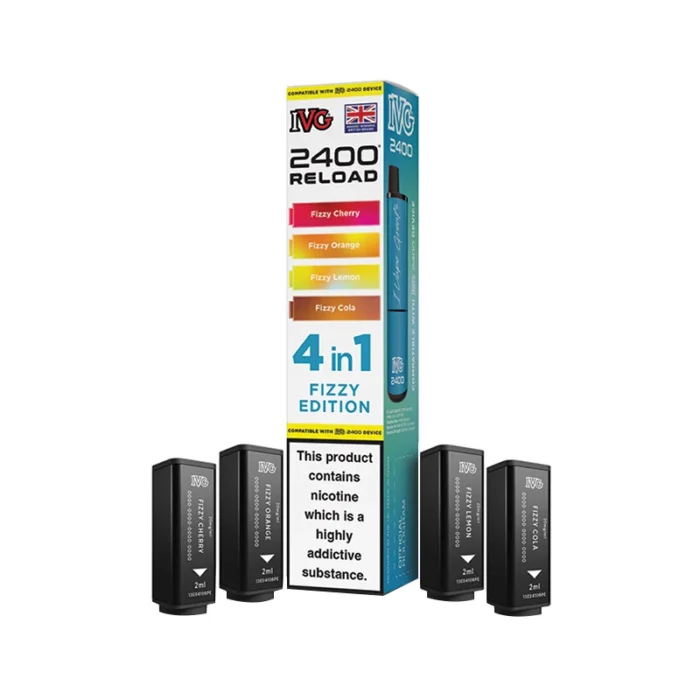 IVG 2400 Reload 4 in 1 Prefilled Pods Fizzy Edition | Guardian Vape Shop