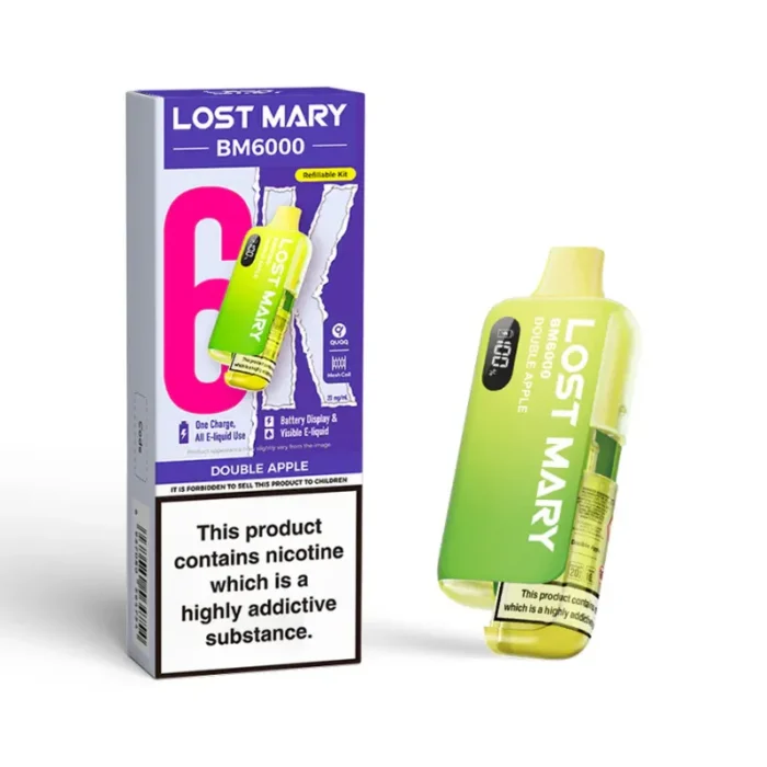 Lost Mary BM6000 6k Puff Pod Kit Double Apple | Guardian Vape Shop