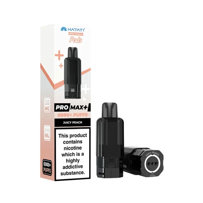 Hayati Pro Max Plus Pods Prefilled 6K Juicy Peach | Guardian Vape Shop