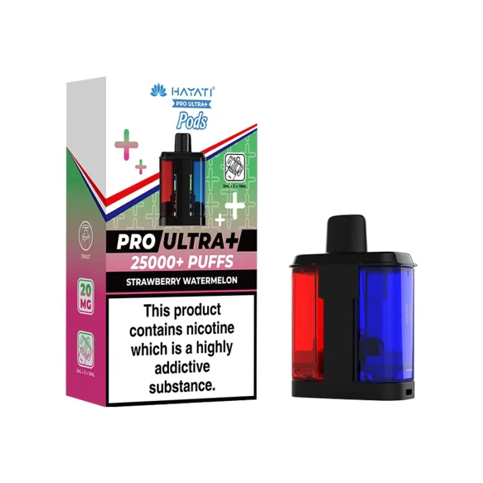 Hayati Pro Ultra Plus Pods 25k Strawberry Watermelon | Guardian Vape Shop