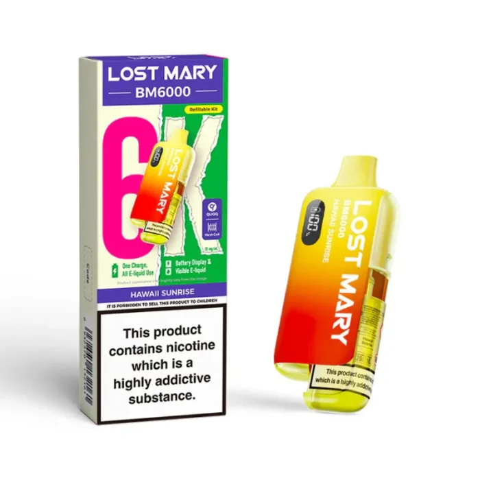 Lost Mary BM6000 6k Puff Pod Kit Hawaii Sunrise | Guardian Vape Shop
