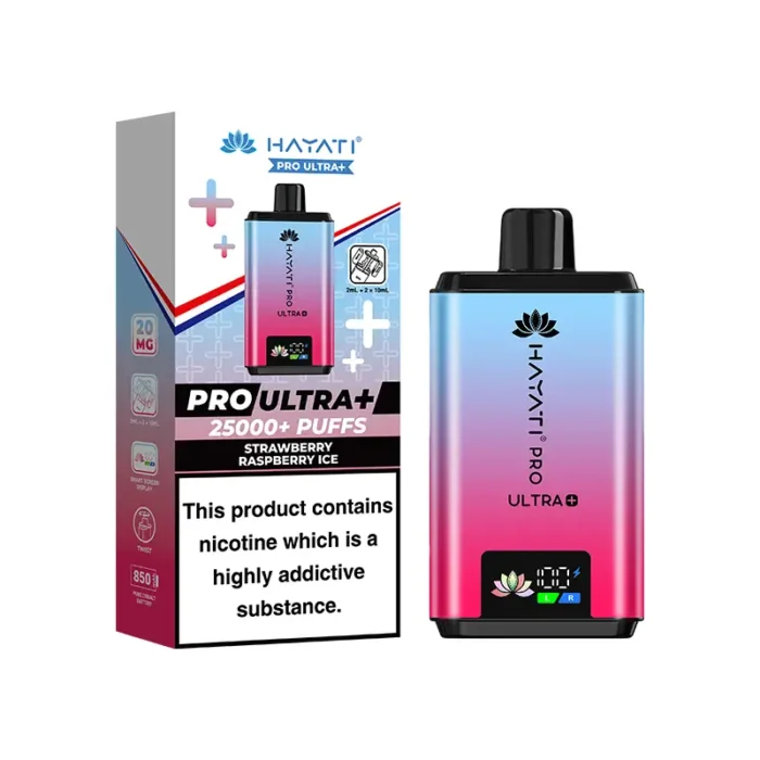 Hayati Pro Ultra Plus 25000 Pod Kit Strawberry Raspberry Ice | Guardian Vape Shop