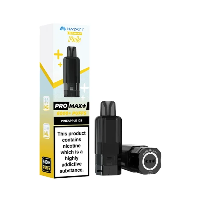 Hayati Pro Max Plus Pods Prefilled 6K Pineapple Ice | Guardian Vape Shop