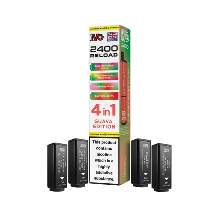 IVG 2400 Reload 4 in 1 Prefilled Pods Guava Edition | Guardian Vape Shop