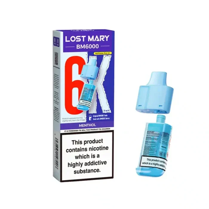 Lost Mary BM6000 Refill Pods Menthol | Guardian Vape Shop
