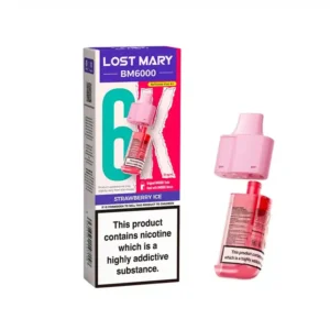 Lost Mary BM6000 Refill Pods Strawberry Ice | Guardian Vape Shop