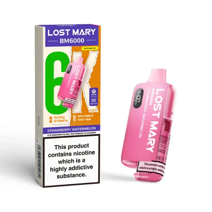 Lost Mary BM6000 6k Puff Pod Kit Strawberry Watermelon | Guardian Vape Shop
