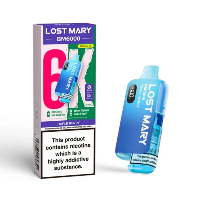 Lost Mary BM6000 6k Puff Pod Kit Triple Berry | Guardian Vape Shop