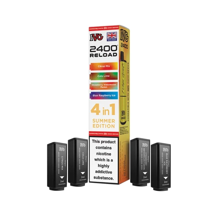 IVG 2400 Reload 4 in 1 Prefilled Pods Summer Edition | Guardian Vape Shop