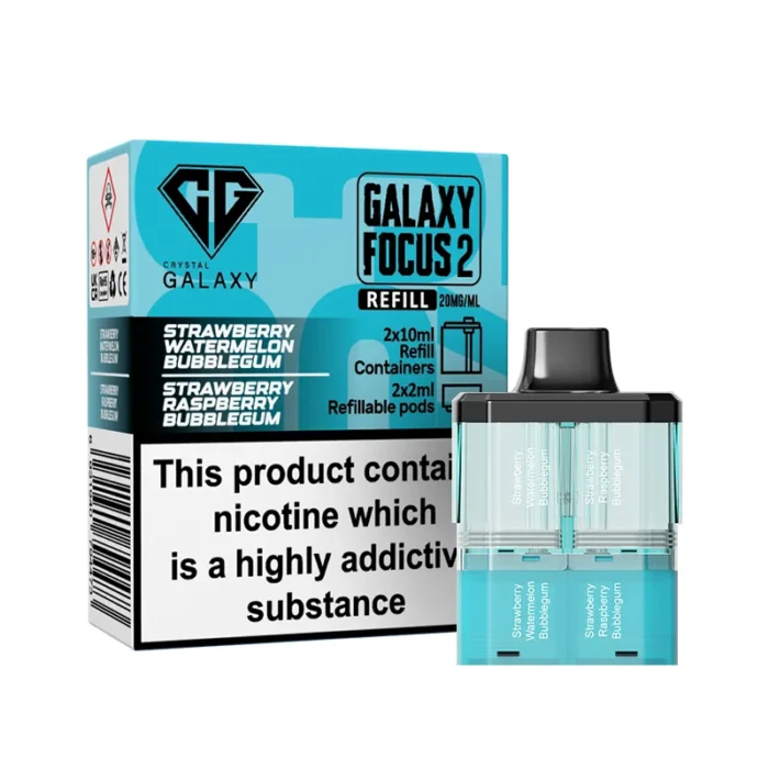 Crystal Galaxy Focus 2 Pods Prefilled 30k Strawberry Watermelon Bubblegum-Strawberry Raspberry Bubblegum | Guardian Vape Shop