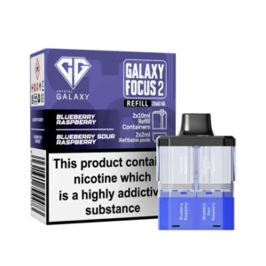 Crystal Galaxy Focus 2 Pods Prefilled 30k Blubbery Raspberry-Blubbery Sour Raspberry | Guardian Vape Shop