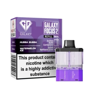Crystal Galaxy Focus 2 Pods Prefilled 30k Hubba Bubba-Watermelon Ice | Guardian Vape Shop