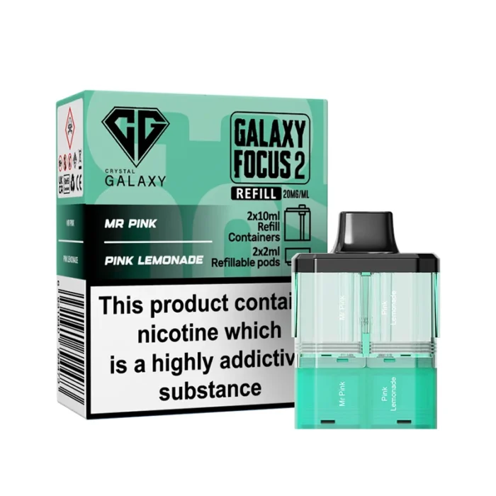 Crystal Galaxy Focus 2 Pods Prefilled 30k Mr Pink-Pink Lemonade | Guardian Vape Shop