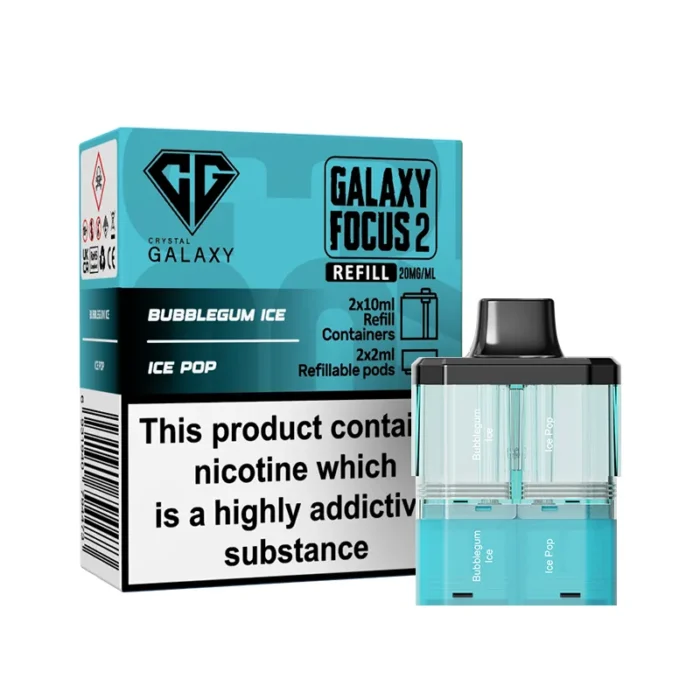 Crystal Galaxy Focus 2 Pods Prefilled 30k Bubblegum Ice-Ice Pop | Guardian Vape Shop