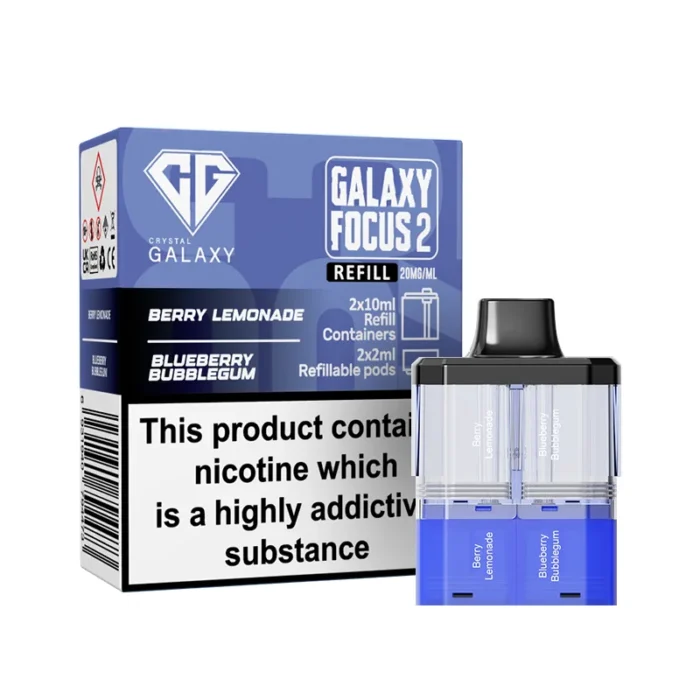 Crystal Galaxy Focus 2 Pods Prefilled 30k Berry Lemonade-Blueberry Bubblegum | Guardian Vape Shop