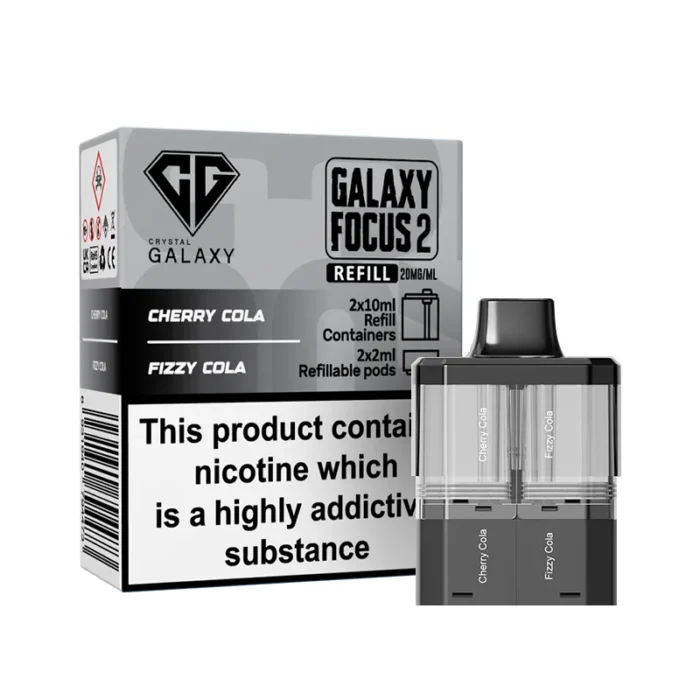 Crystal Galaxy Focus 2 Pods Prefilled 30k Cherry Cola-Fizzy Cola | Guardian Vape Shop