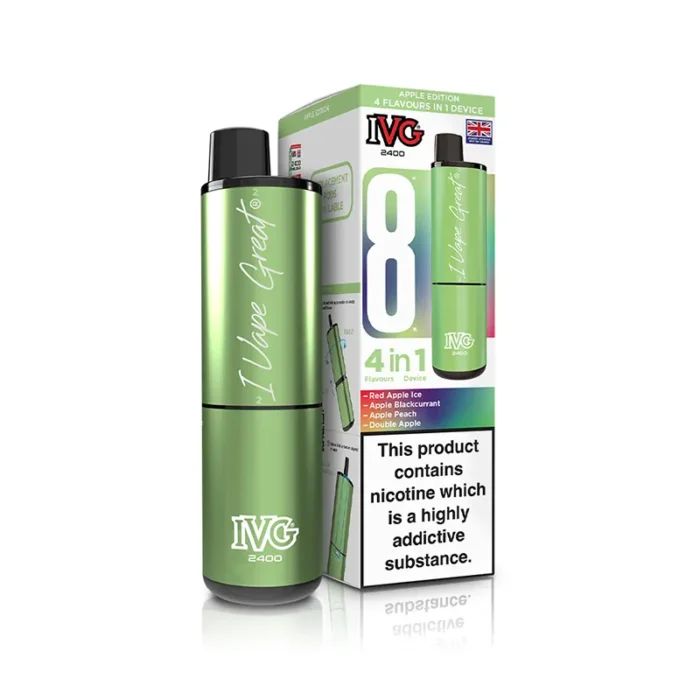 IVG 2400 4 in 1 Prefilled Pod Kit Apple Edition | Guardian Vape Shop