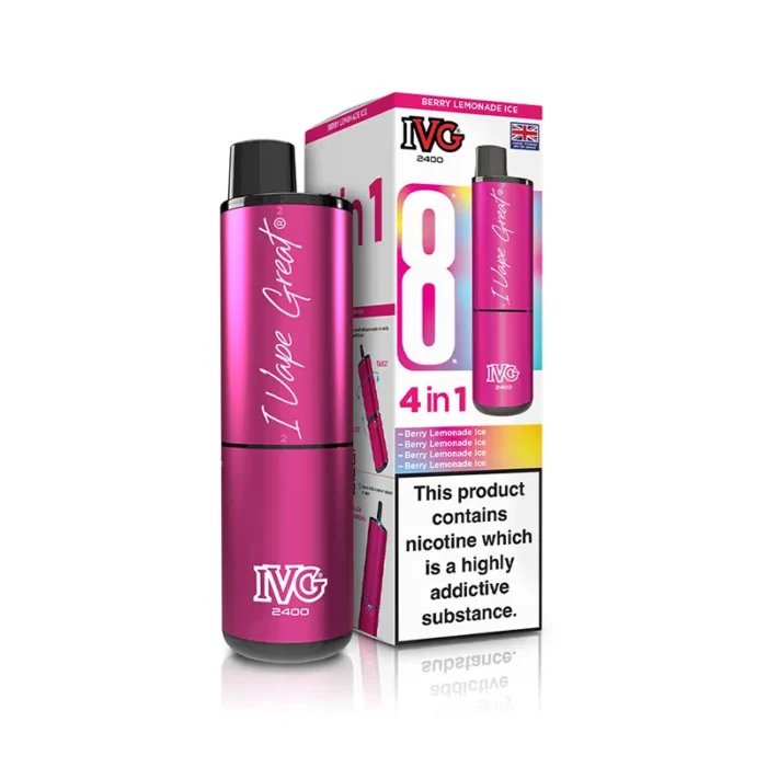 IVG 2400 4 in 1 Prefilled Pod Kit Berry Lemonade Ice | Guardian Vape Shop
