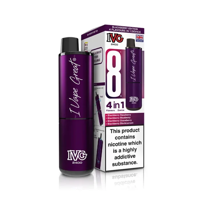 IVG 2400 4 in 1 Prefilled Pod Kit Blackberry Edition | Guardian Vape Shop